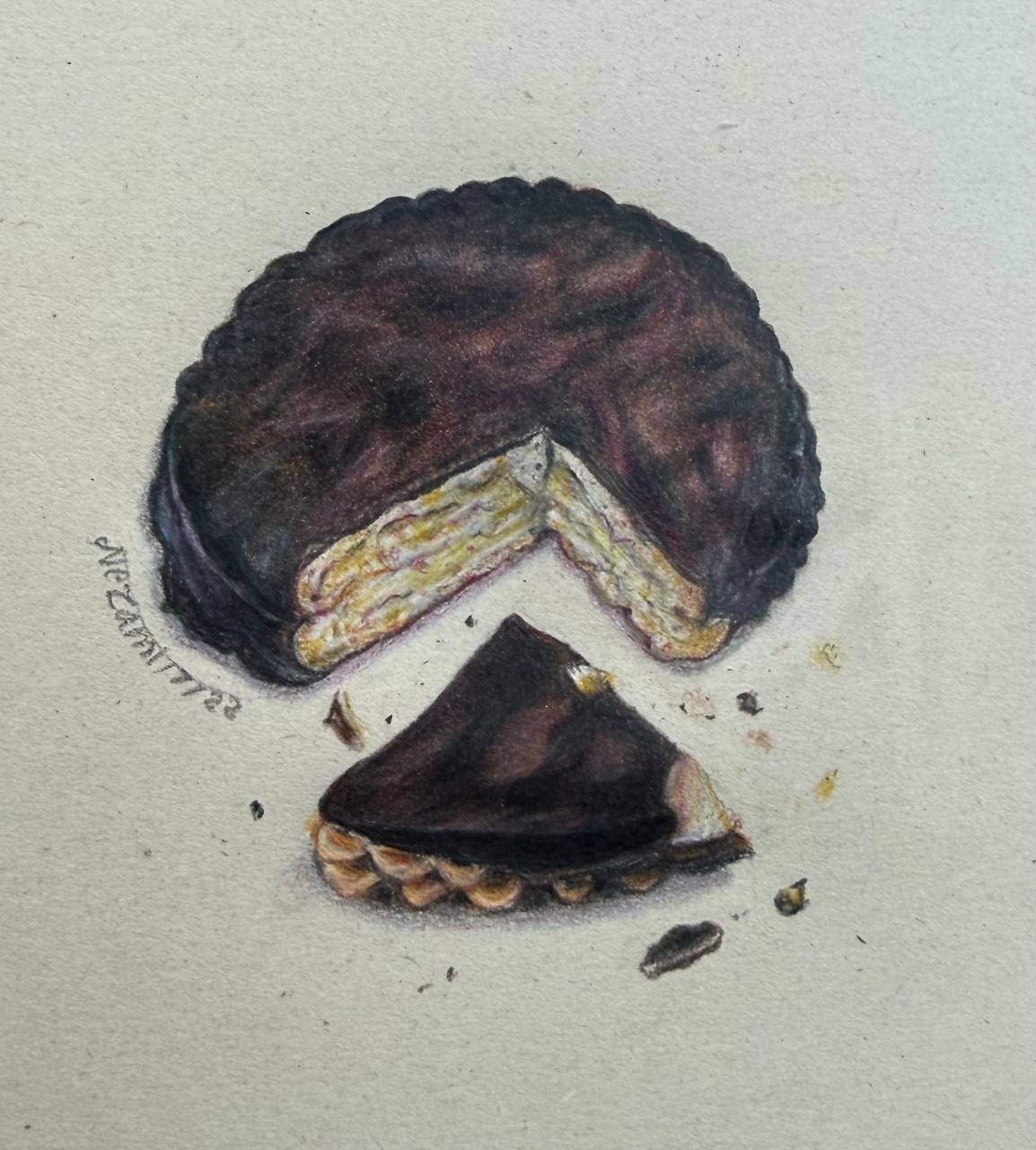 آموزش نقاشی سیاه قلم زهره نظامی